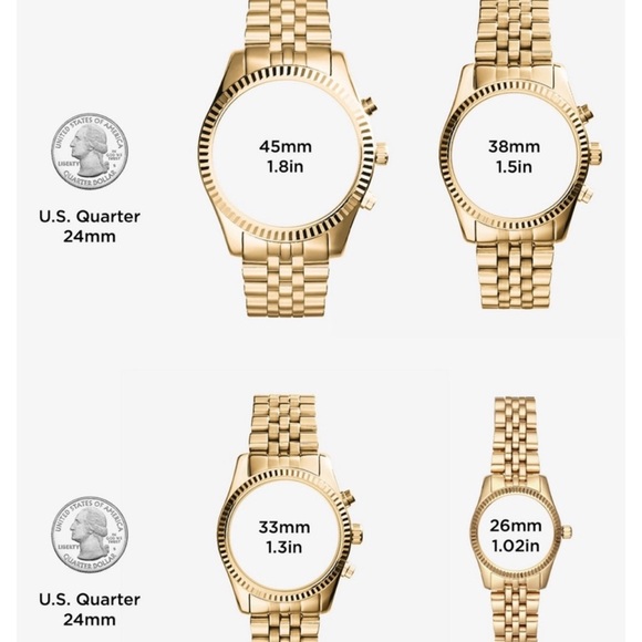 Unisex MICHAEL KORS Lexington Tri-Tone Watch MK8714 WITH GIFT BOX - Picture 5 of 9